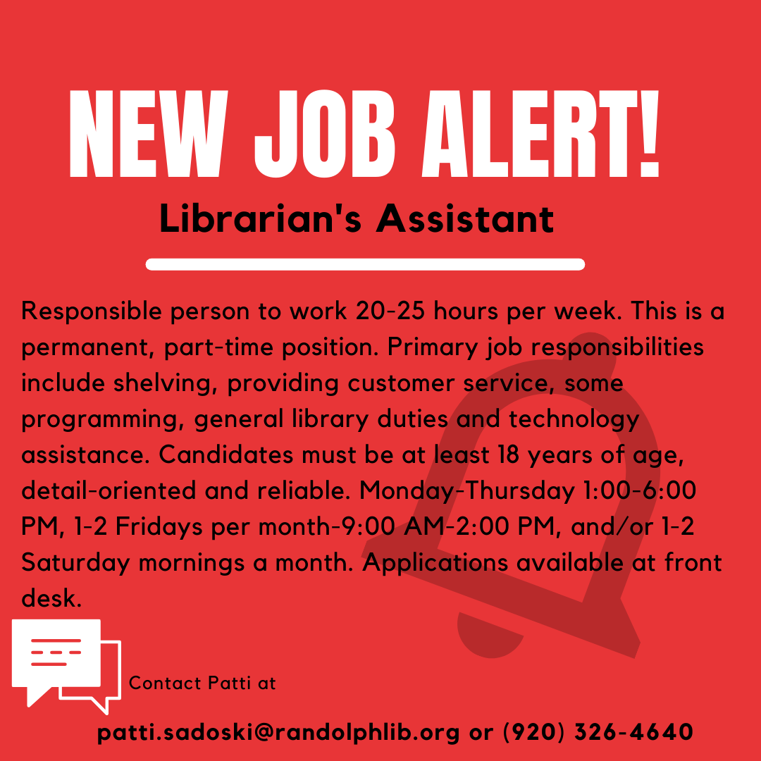 Help Wanted! Help Wanted!