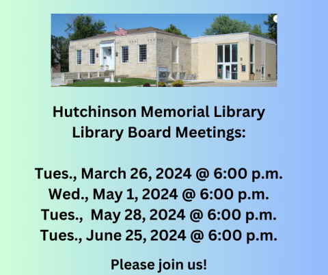 Library Board meetings Library Board meetings