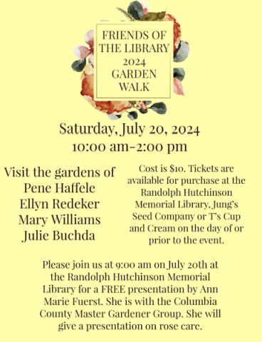 Friends of the Library Garden Walk 2024